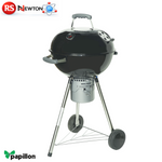 Barbecue a Carbone in Acciaio Griglia Ø 47 mm BBQ con Ruote 58x47xH.100 cm VBS