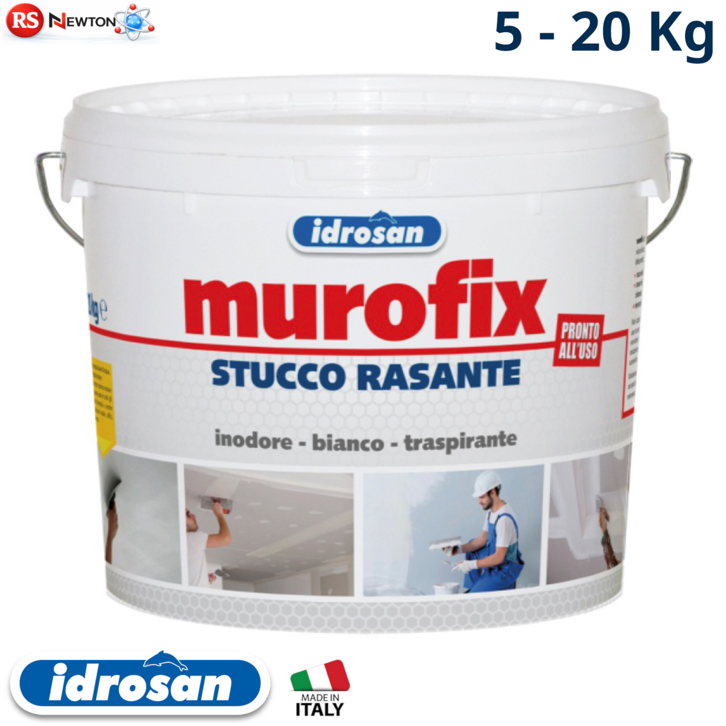 Stucco Bianco Pronto Uso Rasante Per Interni Alta Resa Riempitivo 5 20 Kg I.D