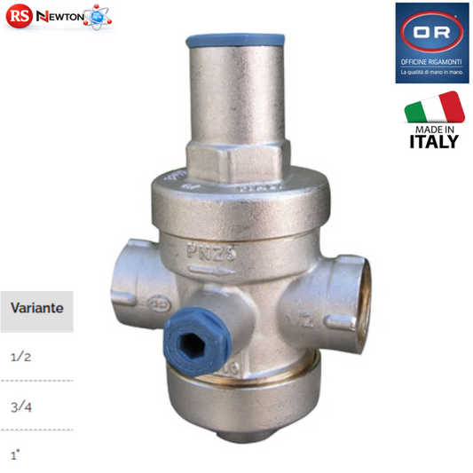 Riduttore Di Pressione a Pistone PN25 Con Sede Acciaio Inox 1/2 3/4 1" 80° C D.X