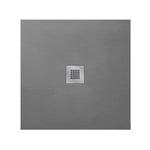 Piatto Doccia Quadrato 80x80 90x90 LINPHA Resina Effetto Ardesia Antiscivolo D.X