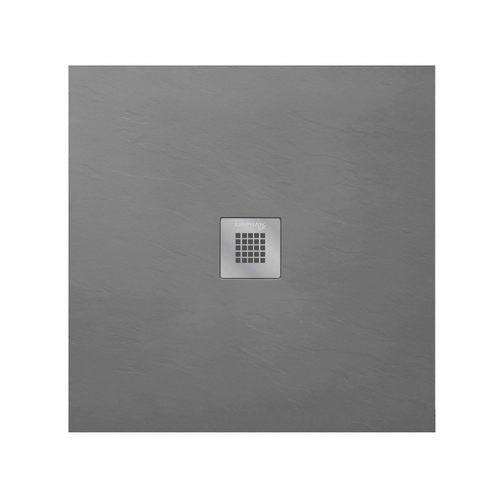 Piatto Doccia Quadrato 80x80 90x90 LINPHA Resina Effetto Ardesia Antiscivolo D.X