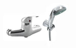 Miscelatore Rubinetto Bagno Lavabo Bidet Vasca Doccia Ottone Cromo DELFINA D.X