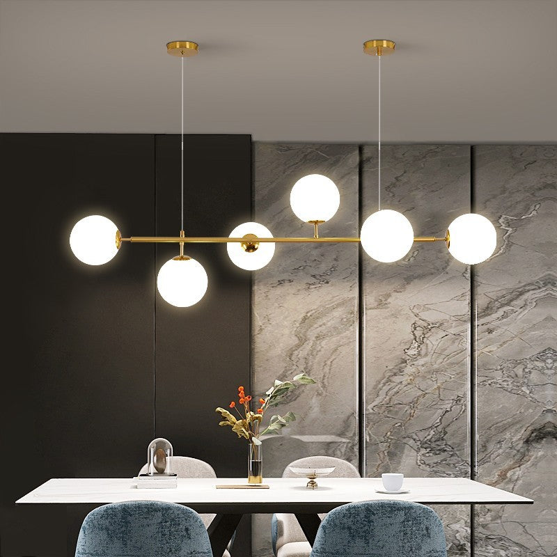 Lampadario Soffitto a Sospensione G9 Oro Bianco Nero Elegante Moderno 130 cm V.L