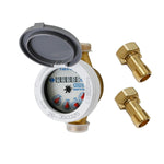 Misuratore Contatore Acqua Fredda T50 R80 Getto Unico Quadrante Bagnato D.X