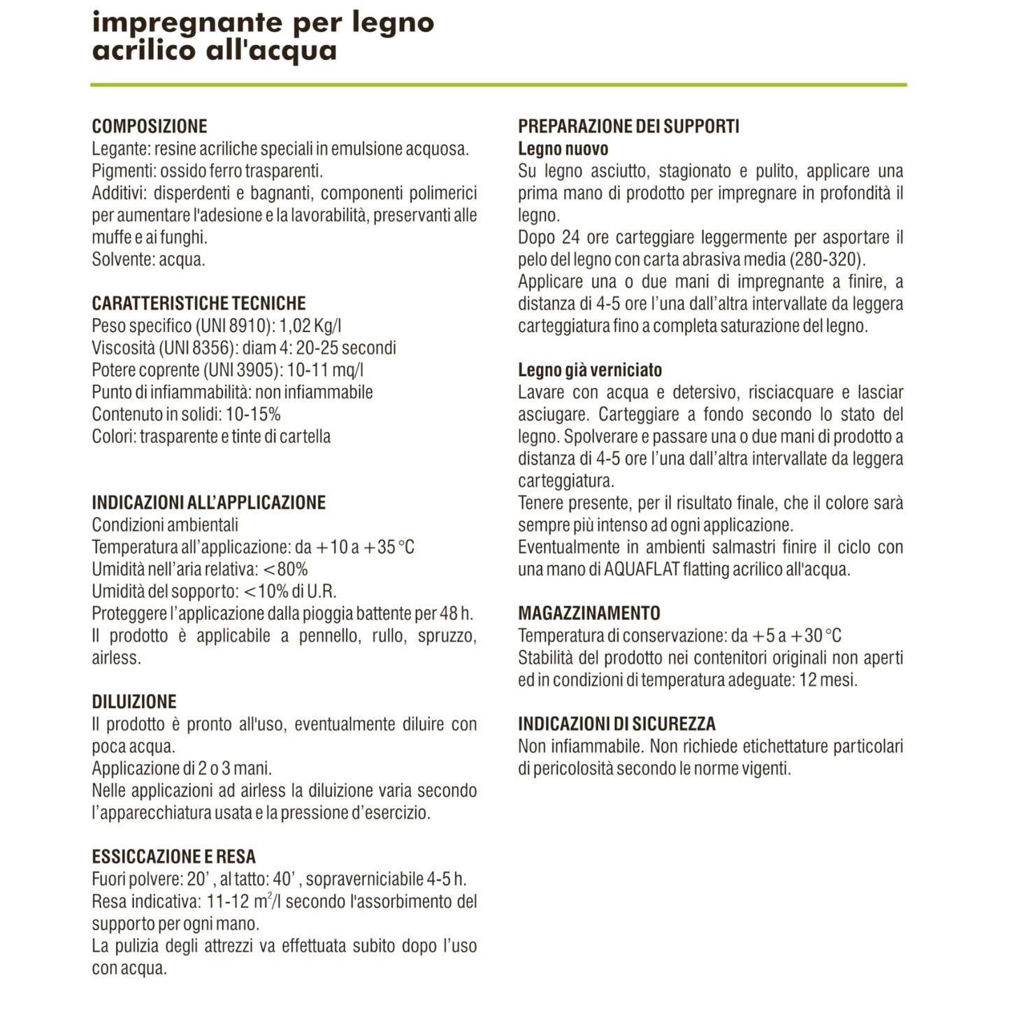 Impregnante Legno Acqua Esterno Interno IDROWOOD Protettivo Naturale 2.5 Lt I.D