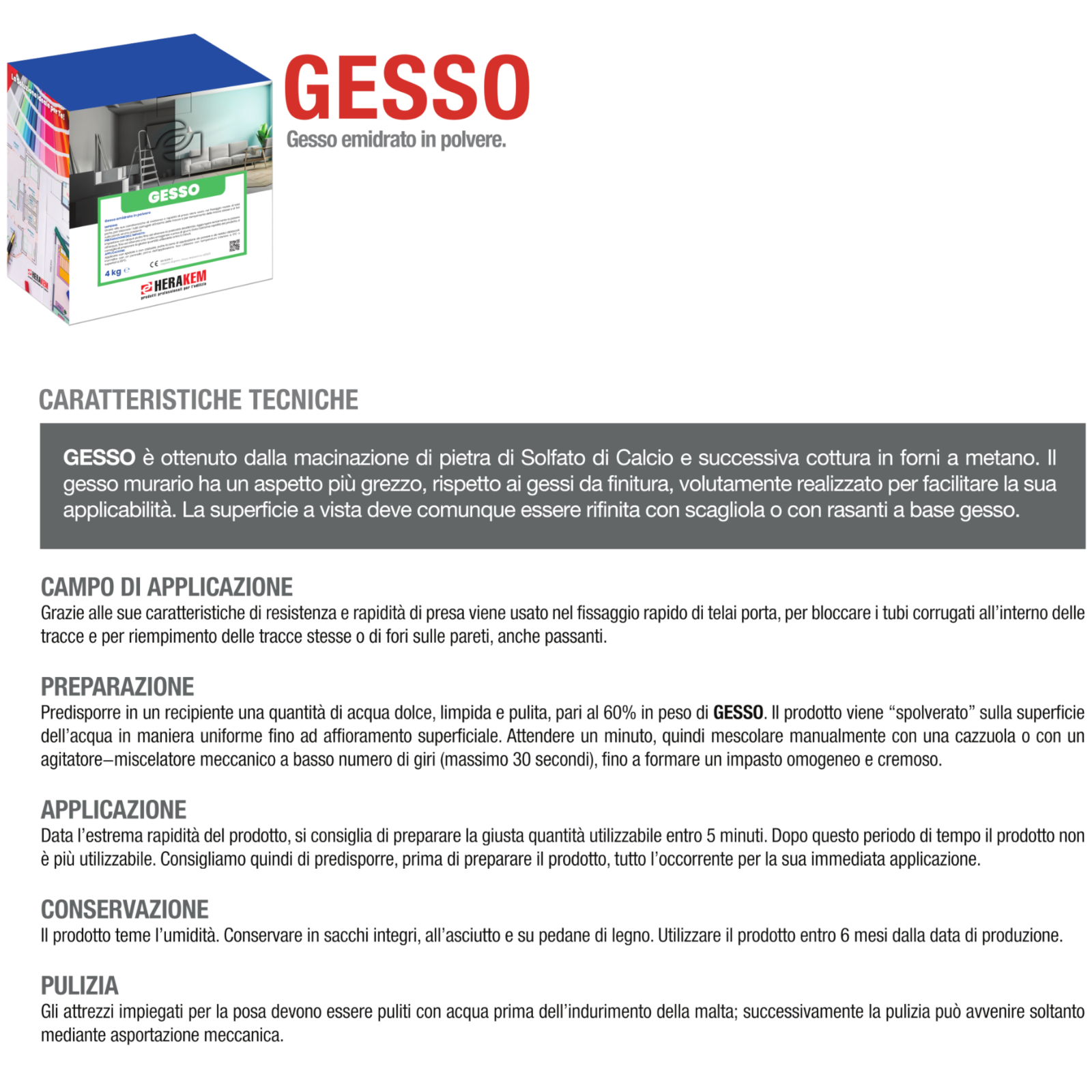 Gesso Murario Presa Rapida Per Tracce Corrugati Telai Porta Fissaggio Rapido 5KG