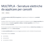 Serratura Elettrica Cancello Pedonale Multipla Reversibile 12V Con Cilindro G.F