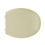 Sedile WC Universale BEMIS CeM in Legno Cerniere Regolabili Bianco Champagne D.X