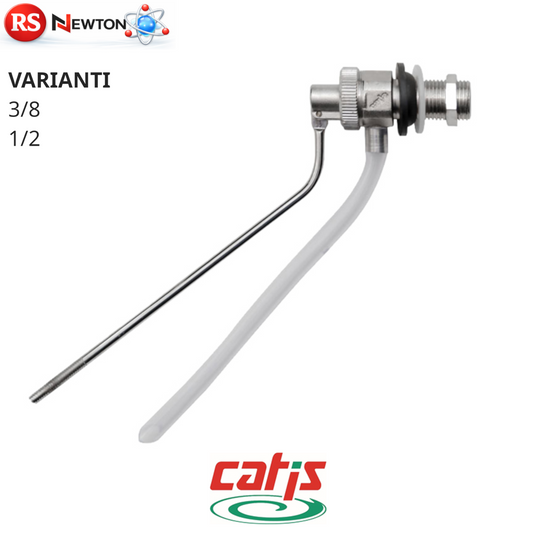 Galleggiante CATIS Senza Sfera 3/8 1/2 Rubinetto Silenzioso Nichel WC Bagno D.X