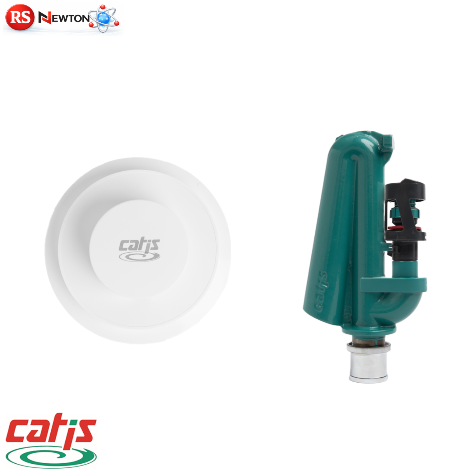 Batteria Scarico WC CATIS Pulsante Pneumatico con Valvola Risparmio Acqua D.X