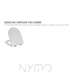 Sanitari Bagno Filo Muro NYMO Vaso WC Bidet Sedile Soft Close Bianco Moderno D.X