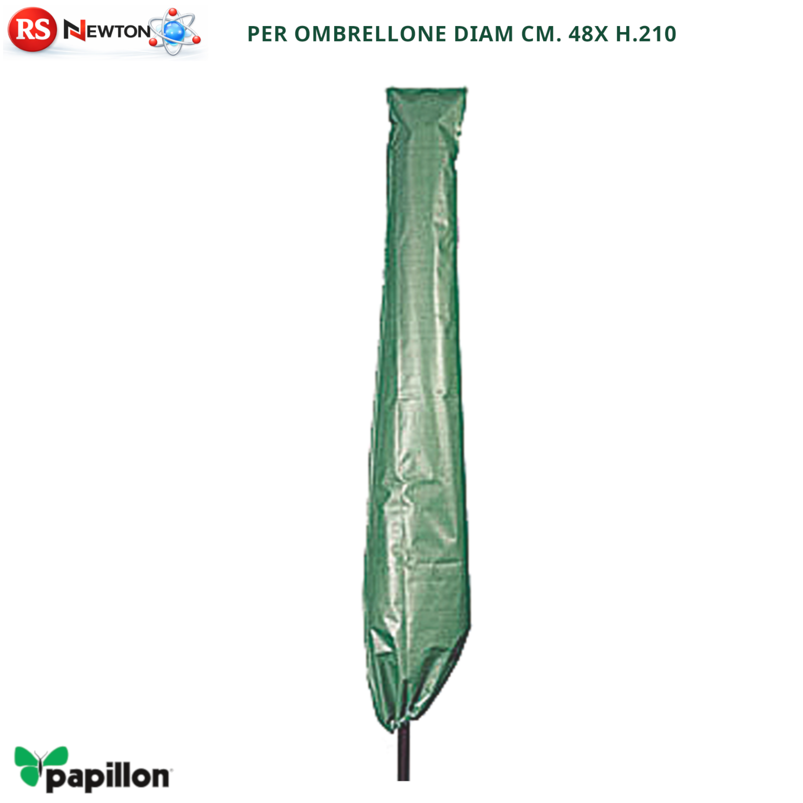 Copertura Ombrellone 48x210 cm Custodia Protettiva Polietilene Impermeabile VBS