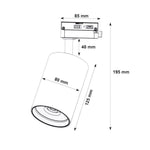 Faretto LED Binario Monofase 30W 2350lm CCT 3 Luci Bianco Nero Negozio Bar V.L