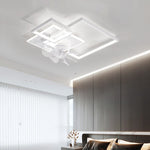 Plafoniera LED Ventilatore 78W Rombi Dimmerabile Telecomando APP Motore DC V.L
