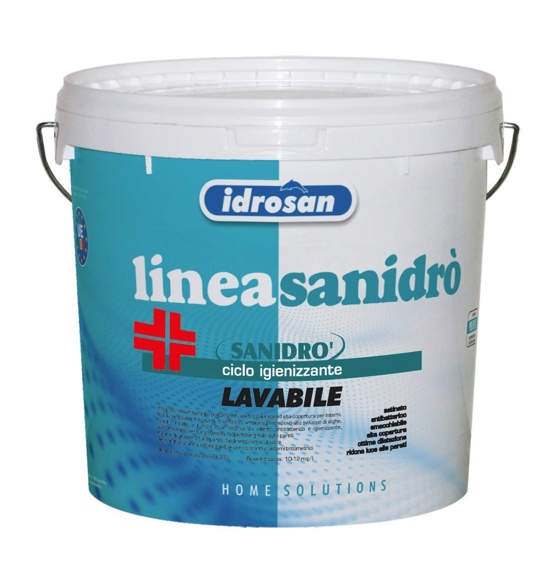 Pittura Antimuffa Sanitizzante Bianco Satinato Lavabile Smacchiabile Interni I.D