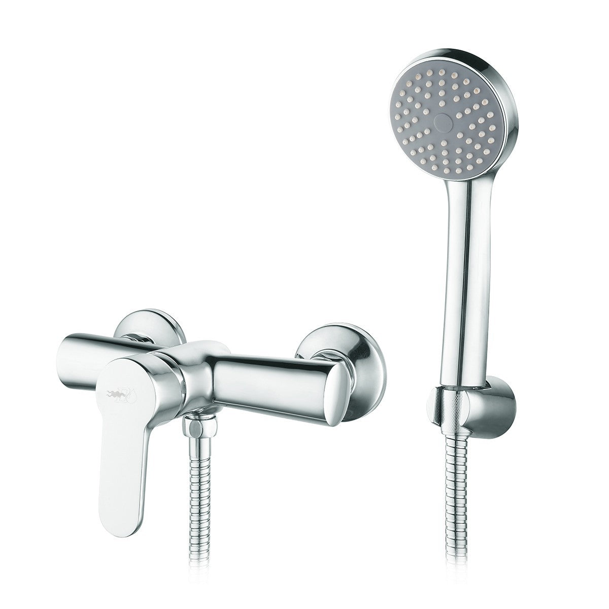 Rubinetto Miscelatore A Muro Moderno Bagno Lavabo Bidet Vasca Doccia Ottone D.X