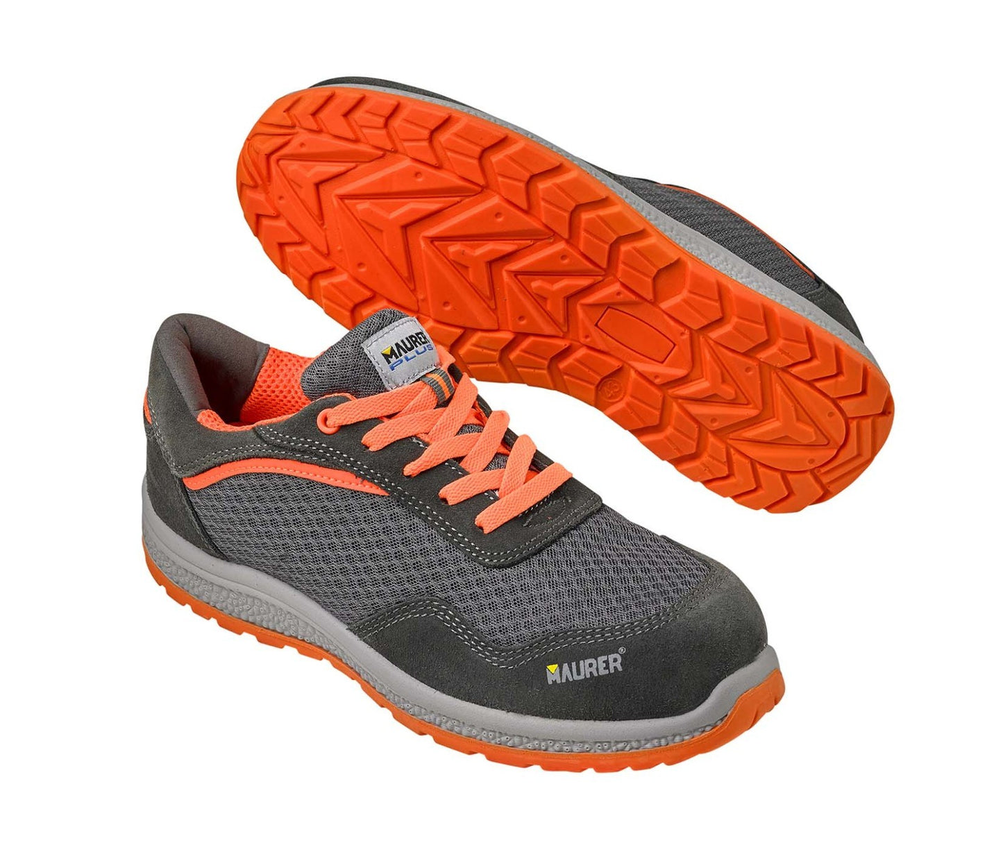 Scarpe Antinfortunistiche Maurer GIAU S1P Basse Pelle Scamosciata Scarpa VBS