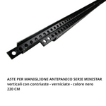 Maniglione Antipanico CORNI Kit PUSH Barra Rossa 120cm Aste Porte Sicurezza G.F