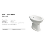 Bidet Bagno LINPHA Kaila Ceramica Installazione Pavimento Monoforo Moderno D.X