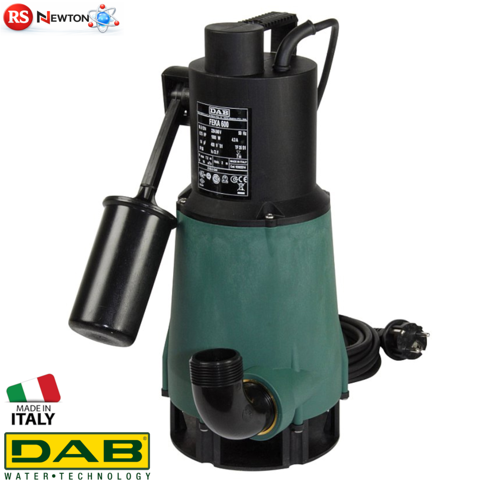 Elettropompa Sommersa Acque Scure DAB Inox Pompa Fognaria Silenziosa 0.67 HP D.X