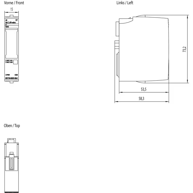 Siemens SIMATIC ET 200SP AI 4xI Modulo Analogico 4 Canali 6ES7134-6GD01 S.O