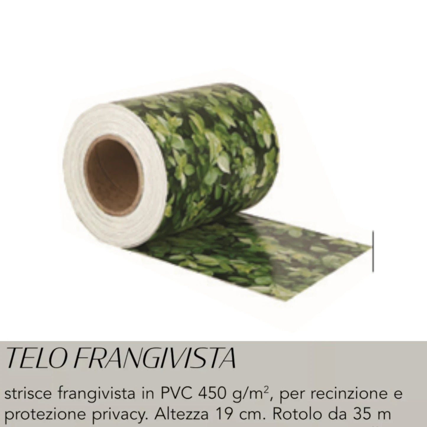 Strisce PVC Frangivista Balcone Ringhiera Cancello Fascia Frangivento 19x35m G.F