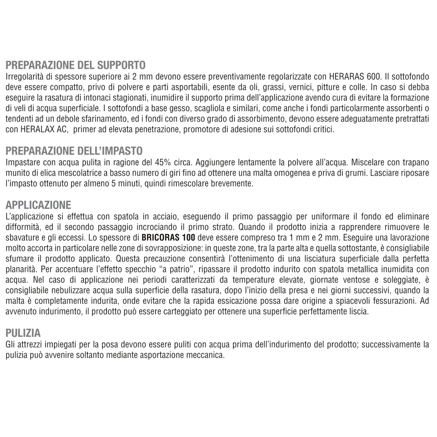 Rasante Cementizio Universale HERAKEM Ultra bianco Interno Esterno Muri 5KG
