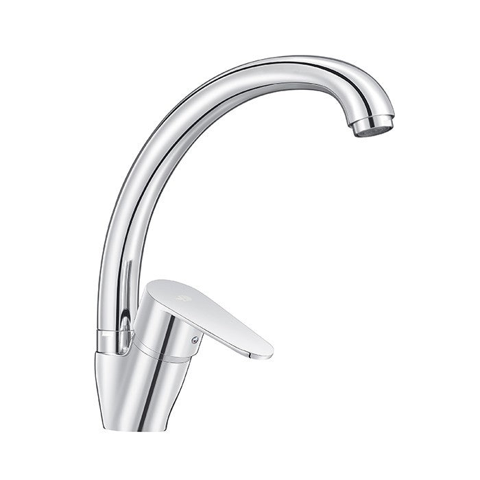 Rubinetto Miscelatore Lavello Cucina Moderno Canna Alta Cromato Nero Nichel D.X