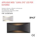 Plafoniera Led Esterno Faretto Luce a Parete Muro Lampada Applique Moderno VBS