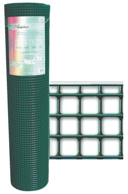 Rete Metallica Saldata Zincata Per Recinzione Plasticata Verde PVC 10-25mt VBS