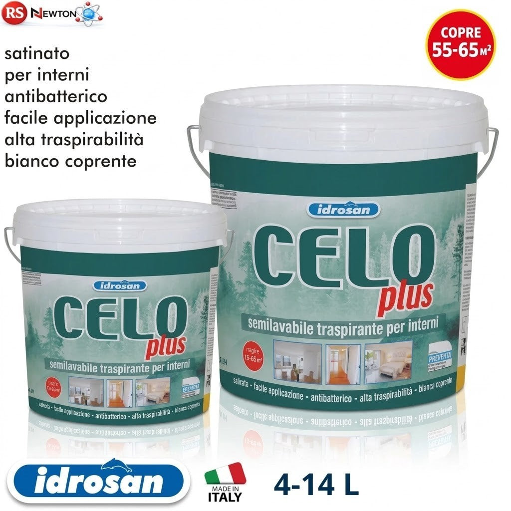Pittura Bianca Per Interni Antibatterica Semi Lavabile Coprente Satinato I.D
