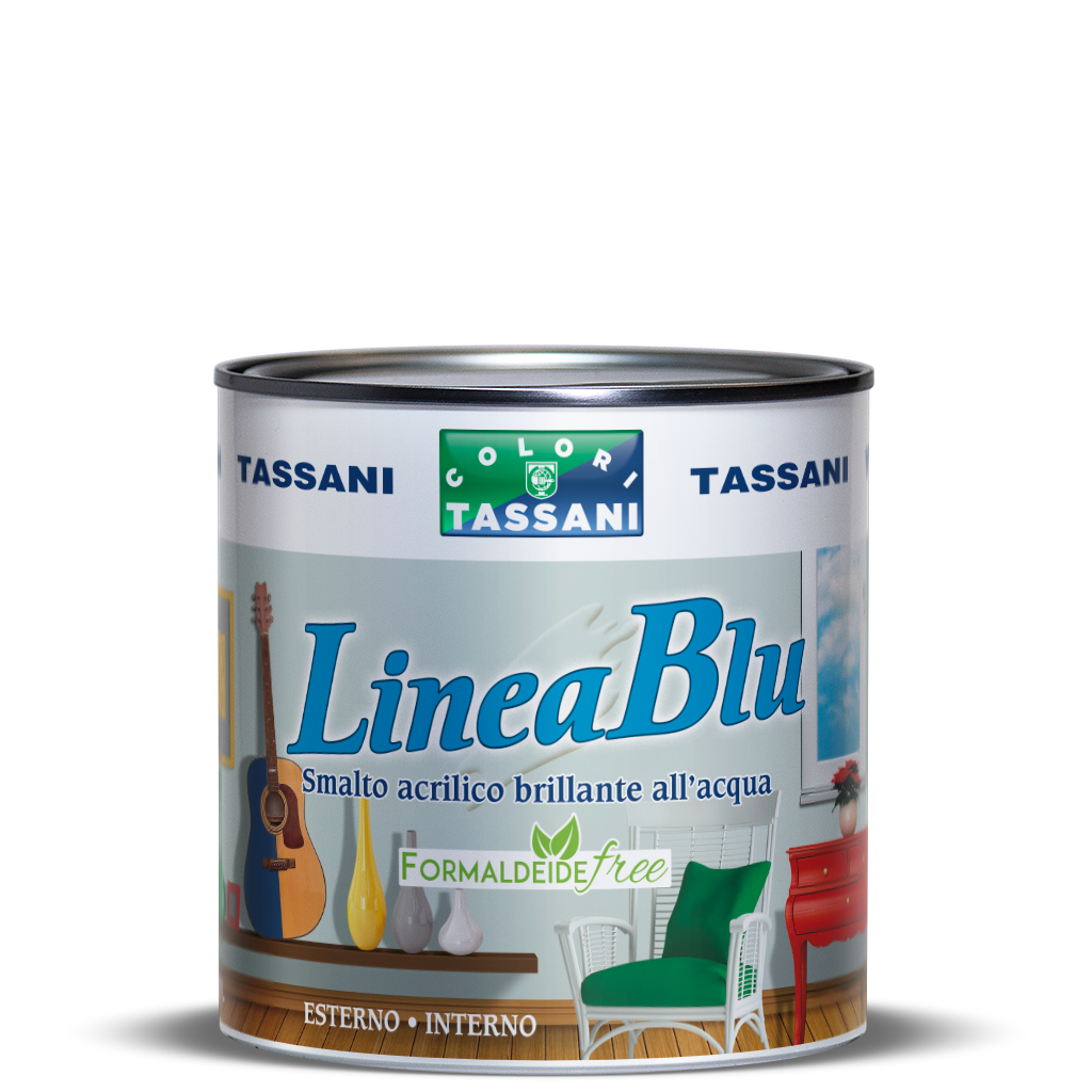 LINEA BLU BRILLANTE SMALTO AD ACQUA BIANCO  0,750 ML TASSANI