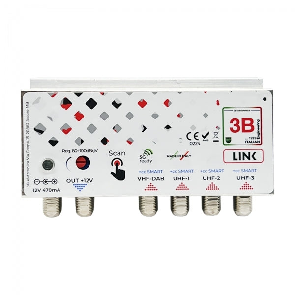 Centrale Da Palo 80-100 dBuV Auto Programmabile 40dB 3B ELETTRONICA