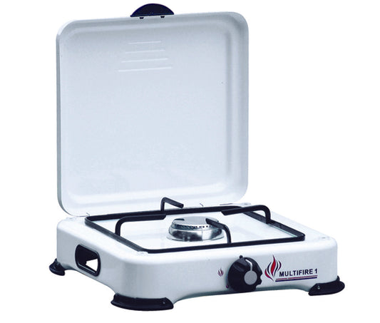 FORNELLO A GAS A 1 FUOCO CON COPERCHIO