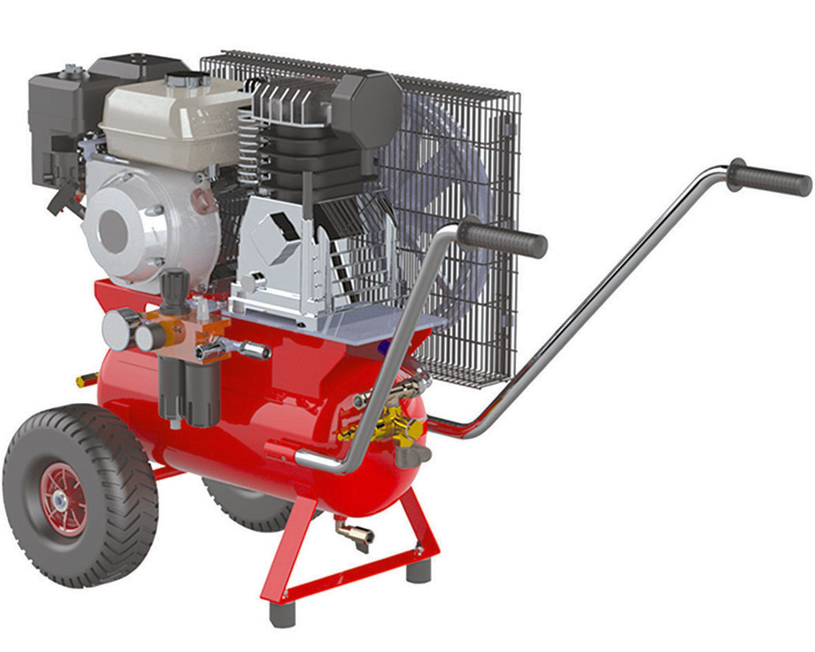 MOTOCOMPRESSORE ENERCOMP 55/24 CARRELLATO