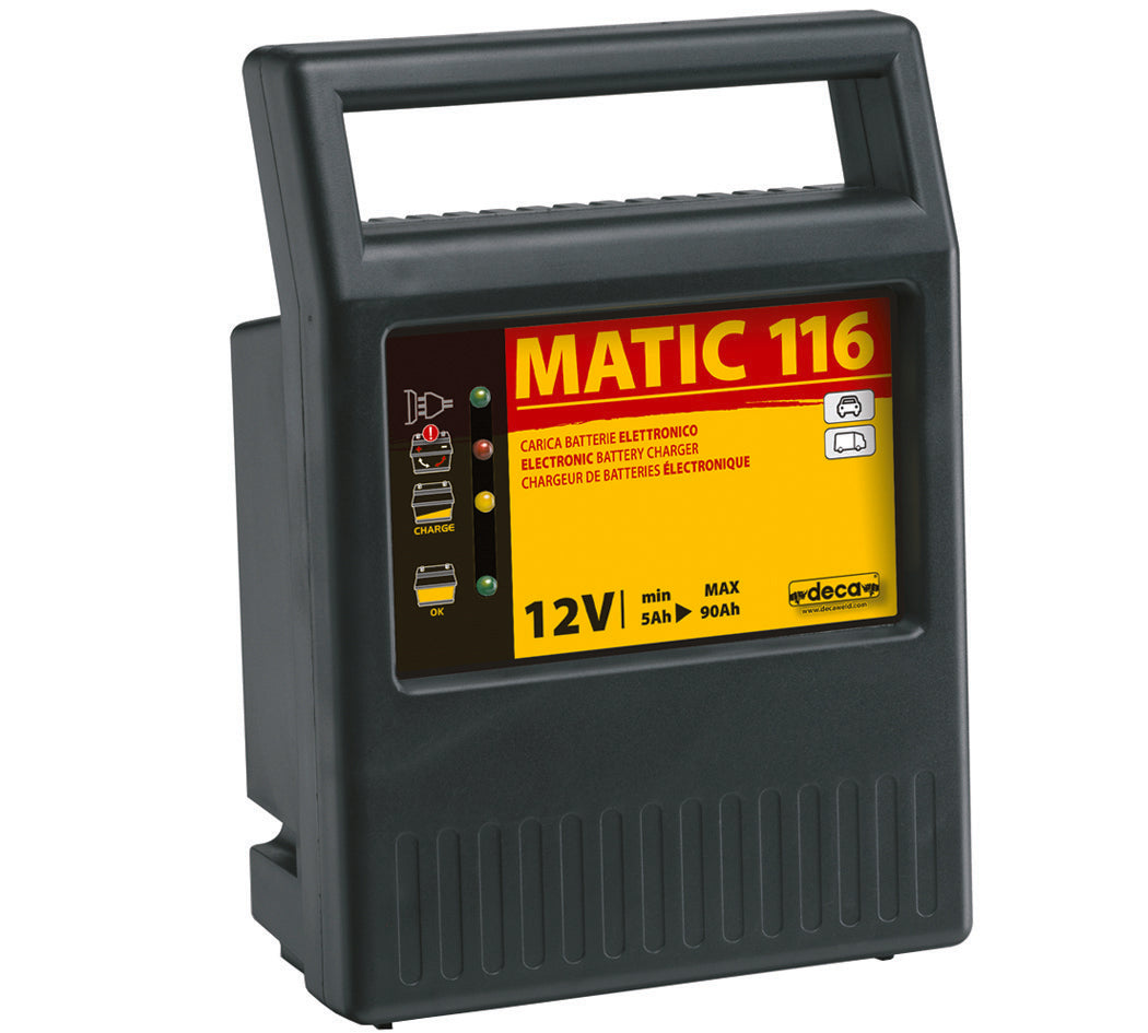 CARICABATTERIA ELETTRONICO MATIC 116 12V DECA