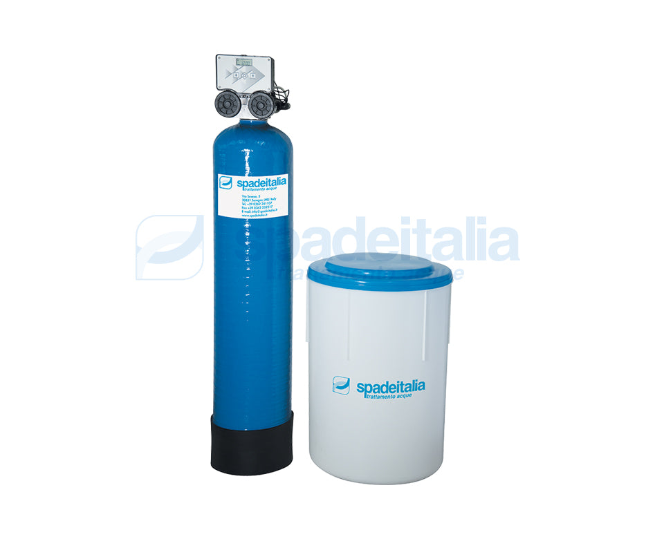 ADDOLCITORE VOLUMETRICO SERIE RUBINO 35 SFE CON BP 1"FF OTTONE (RESINE LITRI 35)