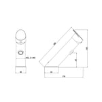 MISCELATORE MONOCOMANDO LAVABO ABS SERIE T-FLO
