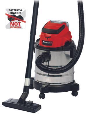 Aspirasolidi e liquidi a batteria TC-VC 18/20 Li S-Solo EINHELL