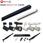 FARETTO A BINARIO TRIFASE 48V LED FARETTI BARRE 1 2 M GRIGLIA SOSPENSIONE V.L