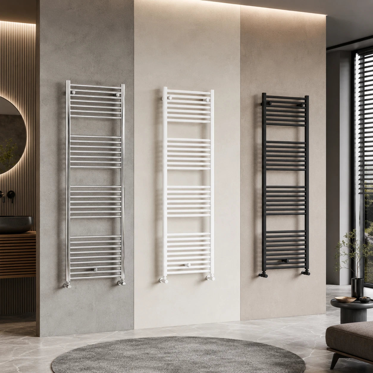 Termoarredo Scaldasalviett<wbr/>e Acciaio Radiatore Bagno Termosifone Tubi Moderno D.X