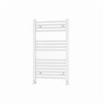 Termoarredo Dritto Scaldasalviett<wbr/>e Bagno Radiatore Bianco Nero Cromo H 80cm D.X