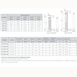 Termosifone Alluminio FONDITAL Radiatore 3-10 Elementi Interasse 350-800 mm D.X