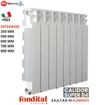 Radiatore Alluminio FONDITAL Termosifone 3-10 Elementi Interasse 350-800 mm D.X
