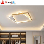Plafoniera LED 72W Lampadario Moderno Bianco Oro Telecomando 3000K - 6000K V.L