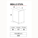 Stufa a Pellet Freepoint Piko 6 5,5 kW Made in Italy Riscaldamento Ventilata V.X