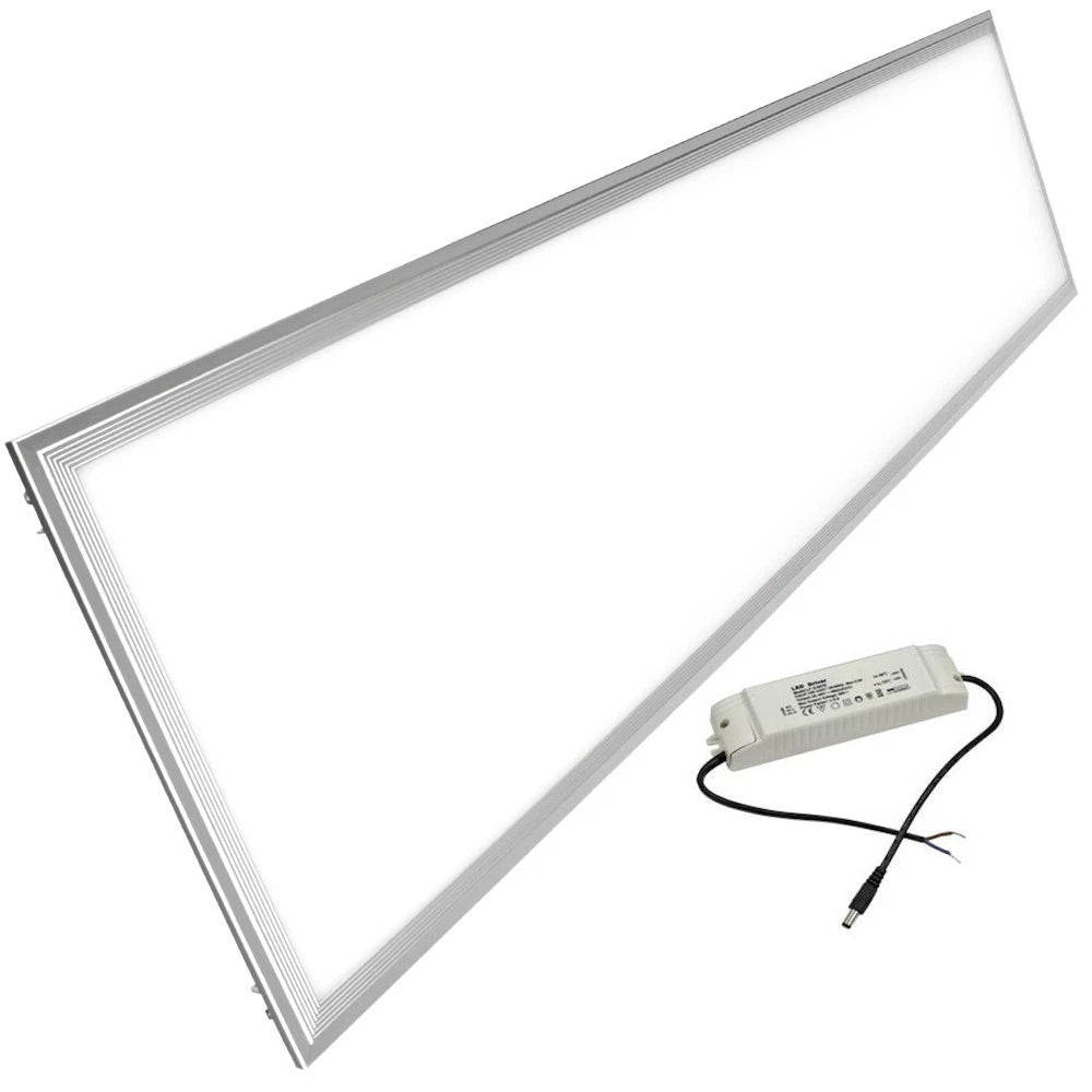 Pannello LED 120x30 48W 3840LM Slim Grigio Driver Incluso UGR 19 SMD Ufficio V.L