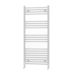 Termoarredo Dritto Scaldasalviett<wbr/>e Radiatore Bagno Bianco Nero Cromo H 112cm D.X