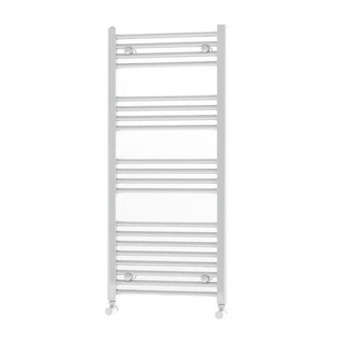 Termoarredo Dritto Scaldasalviett<wbr/>e Radiatore Bagno Bianco Nero Cromo H 112cm D.X