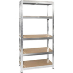 Scaffale Workit Zincato 5 Ripiani MDF 90x40x180 cm Portata 175 kg Scaffali V.X